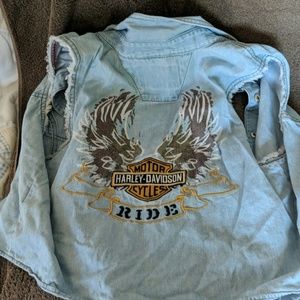 Harley Davidson Jean top